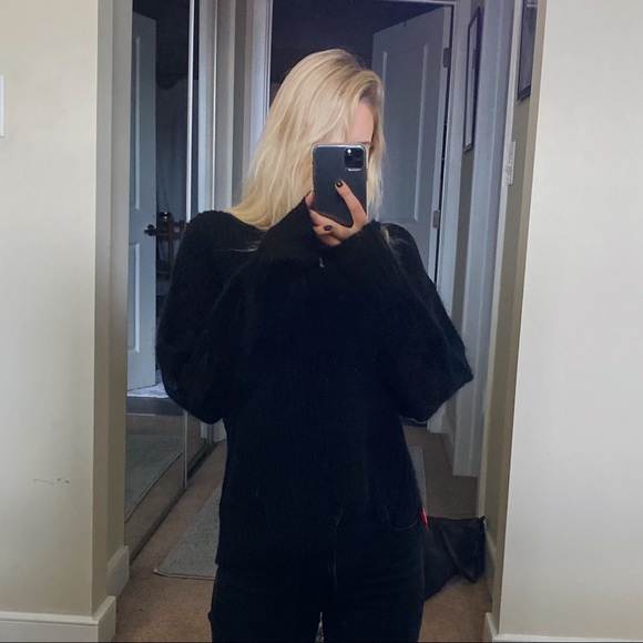 Alexander Wang Wool + Mohair Black Sweater - Picture 7 of 8